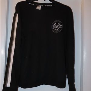 PINK black long sleeve shirt—LARGE
